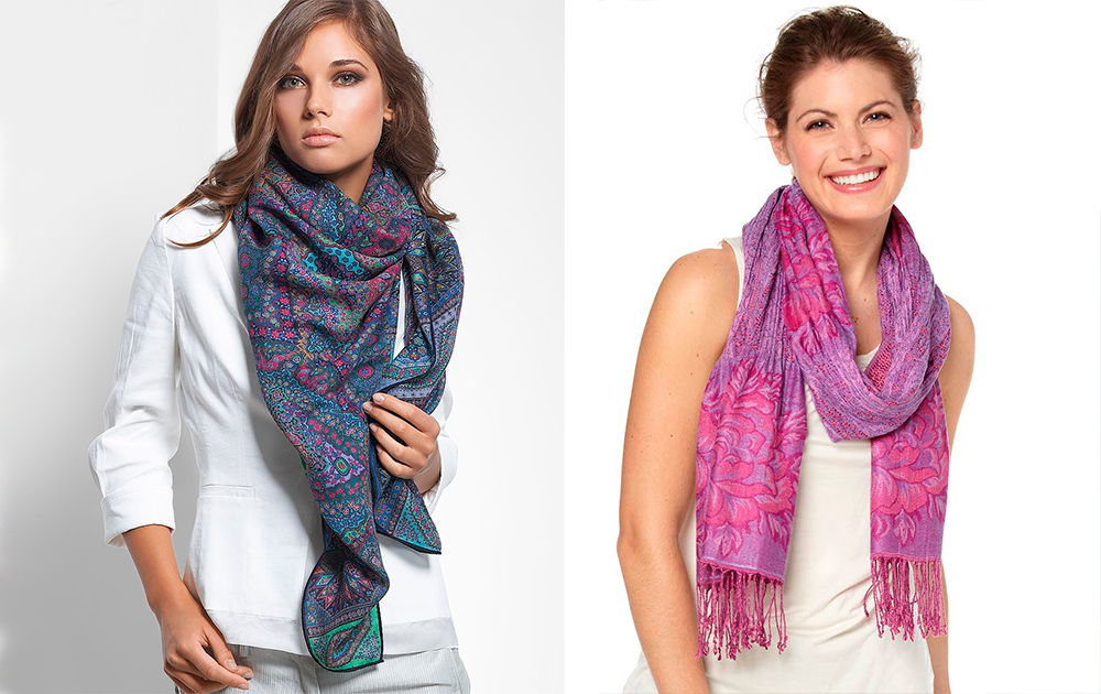 Летние шарфы: какие материалы и цвета в тренде
